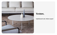 cream Drum Table Light Luxury Living Room Furniture Minimalist & design Round Top for homeowners, Interior Design aficionados