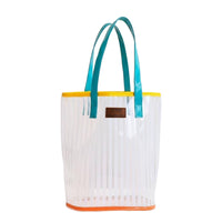 Transparent Clear Beach Tote Large Capacity Clear PVC Tote Bag for Women, Swimming, Shopping