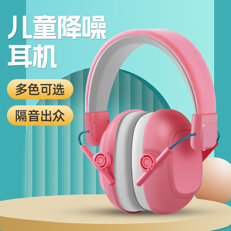 Kids Noise Reduction Ear Muffs for Airplane, Sleep, Entertainment, Study, Drum Practice, Over-Ear Soundproof Headphones