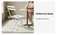 Wireframe Loop rear Chair Folding Seating Furniture Space-Saving for Cafe Owners