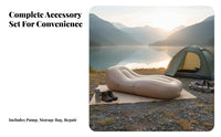Wind-Inflated Couch No Pump Needed Wind-Filled Recliner Foldable for adventurers