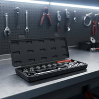 Timing Belt Tensioner Tool Extended Handle Engine Tensioner Adjustment Tool Easy Access in Tight Areas Idler Pulley Wrench Set for Mechanics, Garage