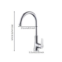 Brass Double Handle Kitchen Faucet, Hot & Cold Mixer