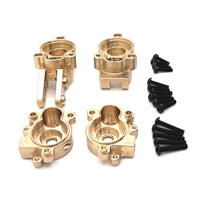 Brass Rear Axle Cup and Gear Cover for Yikong 1/10 YK4106 YK4107 RC Car