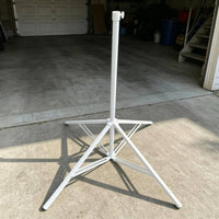 Triangular Braced Sun Umbrella Base 38 Mm Pole Size Four-Leg Umbrella Base Tall Center Tube Metal