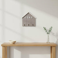 Wooden Key Rack with Hooks Nordic Design Decorative Wall Hook Rack Solid Wood