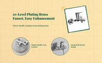 Brass shower faucet, single handle