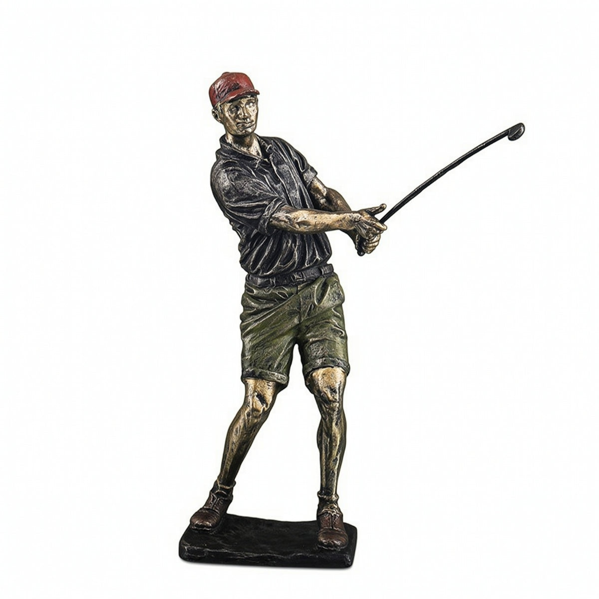 Golf Figurine Sporty Golf Statue Tabletop for Collectors