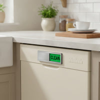 Dishwasher Indicator with Sliding Panel Sleek Dishwasher Clean Dirty Sign Magnetized Sliding Sign Easy to Read for Busy Families