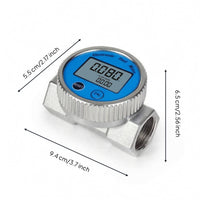 Digital Impeller Volume Meter Waterproof Volume Meter with Digital Screen Display Electronic for Propellant Handling