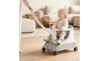 Swivel Baby Rolling Seat Mobile Baby Floor Seat with Wheels Ergonomic Two-Tone for Infants, Toddlers, Playroom
