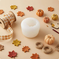 Pumpkin Candle Form DIY Halloween Pumpkin Form Multi-Use Craft Material for Party Decor, Gift Making