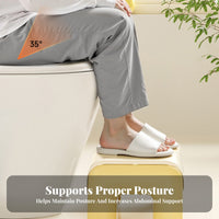Non-Slip Toilet Squatting Stool Ergonomic Design Footrest Thickened Bathroom Accessory long-lasting for Children, Healthaware Individuals Women, Restroom, Home