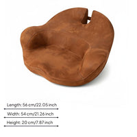 Contoured Meditation Seat Stitched Seams Home Seating Tailbone Support