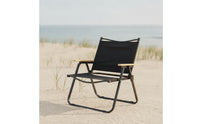 Foldable Folding Camping Chair Wear-Resistant Camping Chair with Wooden Armrests Portable Furniture Long-Lasting for Campers, Anglers, Picnic, Backyard, Fishing, Beach