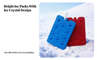Reusable Ice Pack Leak-Resistant Reusable Freezer Brick Chiller Freezing Block for Athletes, Nursing Parents, Travel, Camping