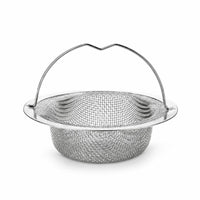 Kitchen Sink Drain Strainer Silver Stainless Steel Drain Basket Rustproof