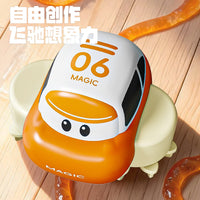 Cojump DIY Track Electric Toy Car with Slime, for Boys 4-6 Years