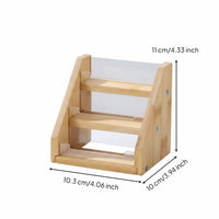 Greeting Card Rack Tiered Postcard Display Stand Compact Three-Tier Display Rack