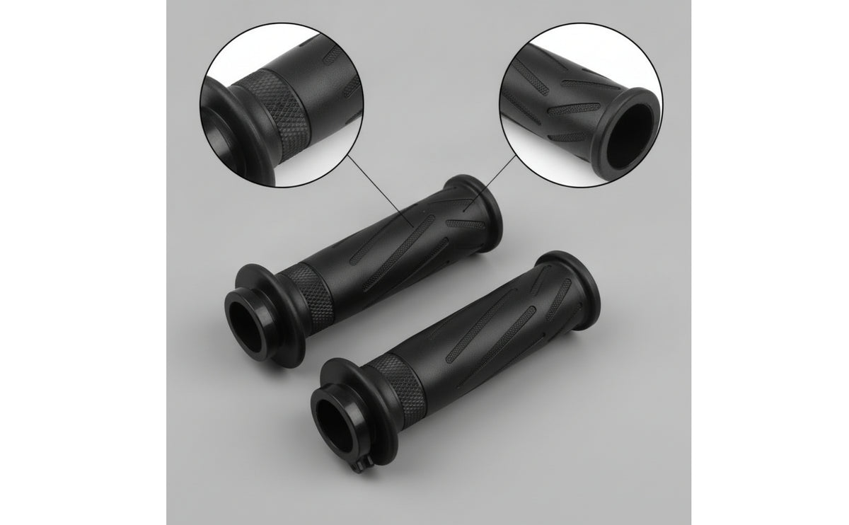 Motorcycle Handlebar Grips Black Motorcycle Handlebar Grip Comfortable for Motorcyclists