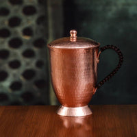Copper Beer Mug Rustic Look Copper Simple to Clean to Clean Tableware for Tea Time