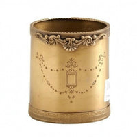 Ornate Brass Canister Tabletop Display Decorative Brass Jar Lid for Storage