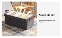Foldable Clothes Drawer Large Capacity Stackable Textile Drawer Long-Lasting