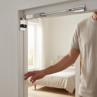 Zinc Alloy Automatic Sliding Door Closer Metal Arm Sliding Door Closer Compact Closing Device for Indoor