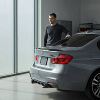 Piano Black Trunk Spoiler Curved Blade Rear Wing Sedans ABS Material Hassle-free Installation Sporty Exterior Suitable for Vehicle Stylish Enhancement Street Presence