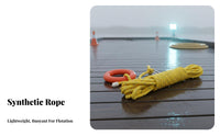 Highly Buoyant Floating Life Saving Rope High Strength Water Rescue Throw Line Long-Lasting Material for Boaters, Flood Control, Boating