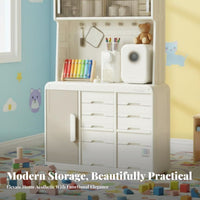 Feeding Station Hutch Large Capacity Baby Organizer Multi-Functional Easy Installation for Bedroom, Closet