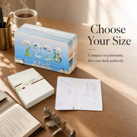 2026 Year of the Horse 3D Paper Carving Desk Calendar - Light and Shadow Rivers and Mountains Art Decor