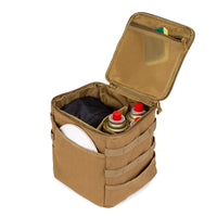 Outdoor Camping Storage Bag, Polyester, Khaki, for Picnic and Camping