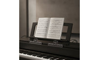 Keyboard Music Stand Black Keyboard Sheet Music Stand Rectangular for Keyboardists, Lessons, Rehearsals