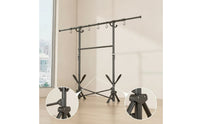 Telescoping Clothes Drying Rack Space-Saving Folding Drying Rack Collapsible Portable for Apartment