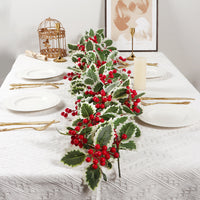 Artificial Christmas Pine Vine with Red Berries, 72-Head, Plastic