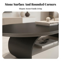 2 Pieces Minimalist aesthetic Round Nesting Tables Modern Look Coffee Table Set Two-Tsingle Color Household Furniture Space-Saving for Apartment Dwellers, Interior Design aficionados, Homeowners, Living Room, Small Spaces, Lounge Area