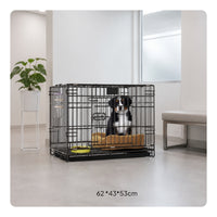 Dog Crate with Tray Easy-to-Clean Dog Crate Wire for Home, Young Dogs