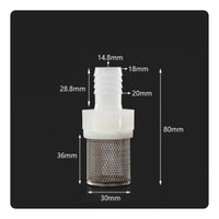 Stainless Steel Mesh Strainer Filters Debris Water Pump Inlet Filter