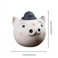 Pig Head Teapot Heat-Resistant Grip Pig Teapot Cute Design
