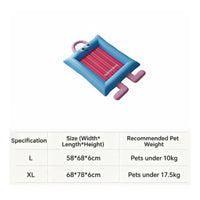 Pet Cooling Mat Waterproof Dog Summer Bed Raised Pillow Border for Dogs, Cats