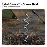 helical Ground Anchor Versatile helical Ground Anchor Metal Construction Heavy Duty Tent Peg for Camping Yard Garden