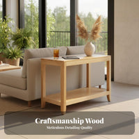 2-Tier Side Table Compact for Small Areas 2-Tier End Table Multi-Functional