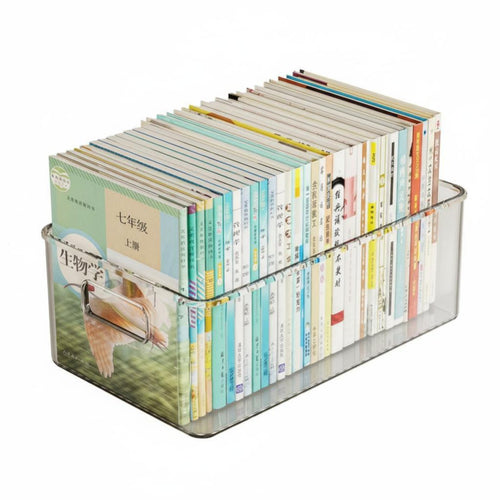 Extendable Book organizer Transparent frame lessonroom container Rolling casters for educators
