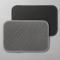 Folding Cat Litter Mat with water-resistant pattern, Double Layer EVA Material Trapper Mat, Honeycomb Structure for household pet Care