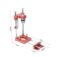 Double-RodRod Woodworking Drill Guide with Scale Drilling Positioner Coil-Driven-Loaded Electric Drill Guide Adjustable for Woodworkers, DIY Users