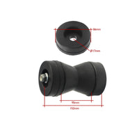 3 Pieces Blue and Black Boat Vehicle Roller Assembly 14.5 Mm Hole Boat Vehicle Roller Kit Long-Lasting Marine Hardware Reduces Friction