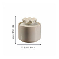 Circulating Water Ornament Feng Shui Decor Ceramic Water Feature for Living Room