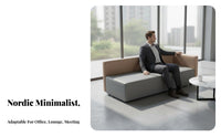 Nordic aesthetic sectional Corner Sofa flexible Combination Sectional Couch Minimalist Aesthetic Lounge Seating Deep Seat for Business Owners, Office Managers, Apartment Dwellers, Reception Area, Movie evenings