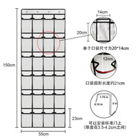亚马逊新品24格无纺布牛津布网布口袋布艺拖鞋子门后整理收纳挂袋